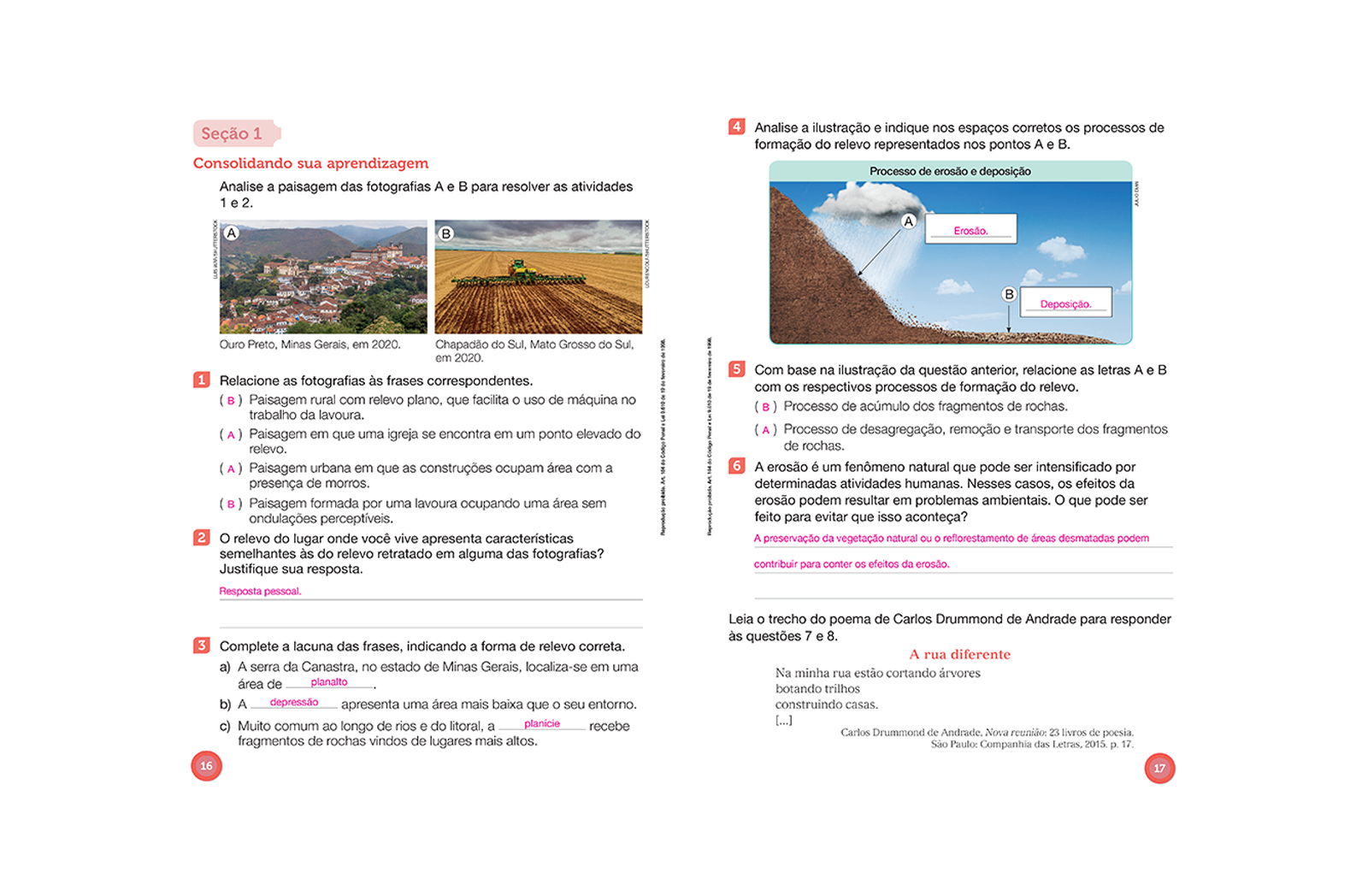 Seção que oferece oportunidades de revisar e fixar os conhecimentos adquiridos em ciclos anteriores.