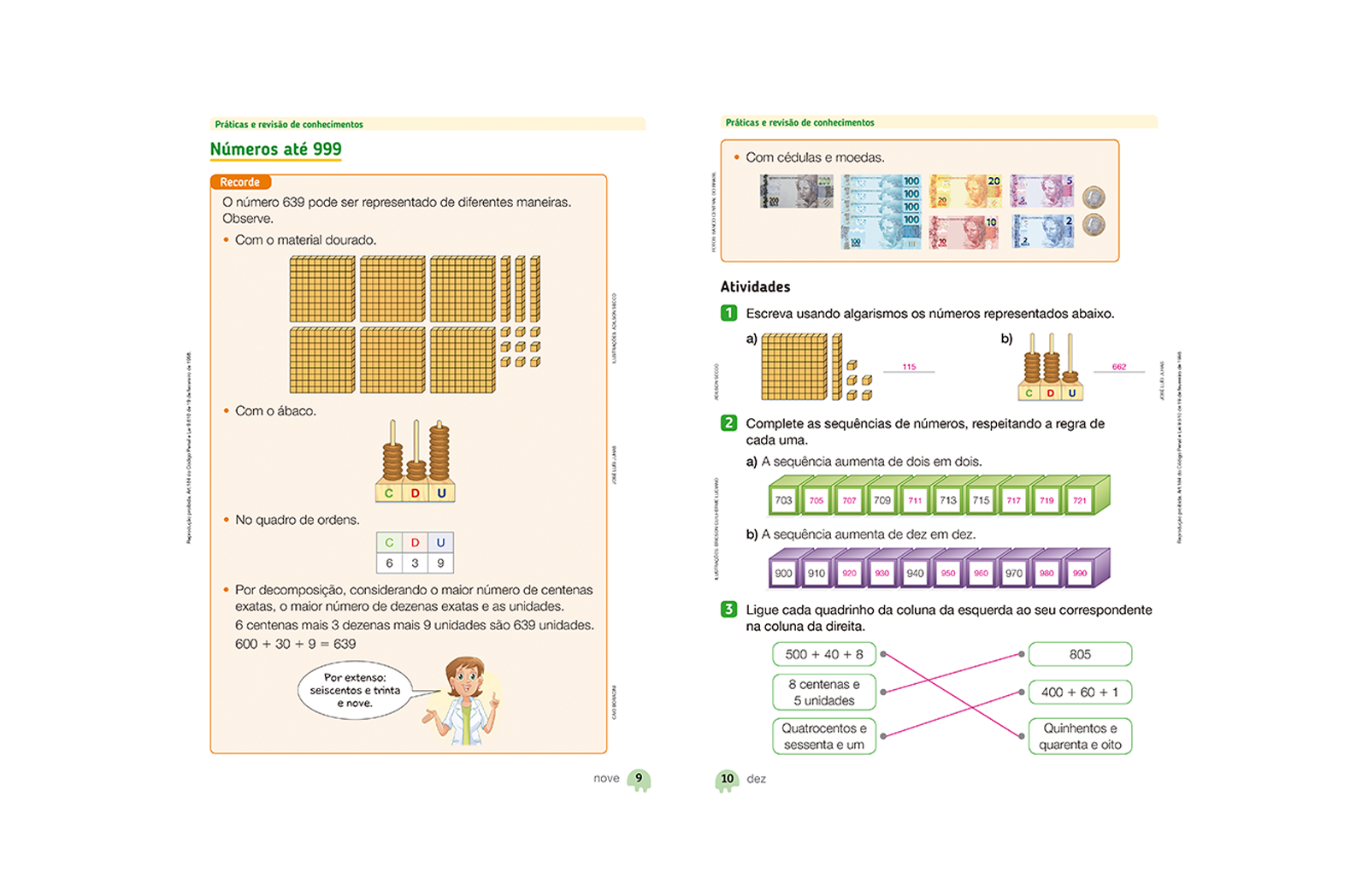 Aqui, o professor encontra listas de atividades e situações-problema que abordam os conteúdos trabalhados.